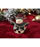 Vintage Articulated Snowman Brooch | Moving Christmas Figural Pin - $538.09 MXN