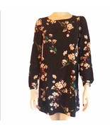 Lulus black floral long sleeve dress - £27.78 GBP