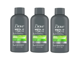 Dove Men+Care Fresh and Clean Thickening 2 in 1 Shampoo Plus Conditioner,3oz 3PK - $11.60