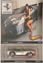 Silver/Gold Ferrari 250 CUSTOM Hot Wheels Ferrari Series w/RR - £74.40 GBP