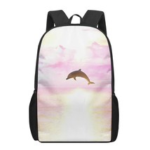 dolphin  3D Pattern School Bag for Children Girls Boys Casual Book Bags Kids Bac - £154.02 GBP