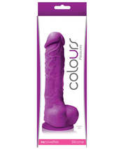 Colours Pleasures 5&quot; Dildo w/Suction Cup - Purple - £33.04 GBP