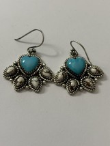 925 Paw Print Earrings Turquoise and Wild Horse - £56.04 GBP