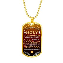  i will forever be blessed necklace stainless steel or 18k gold dog tag 24 chain eylg 1 thumb200