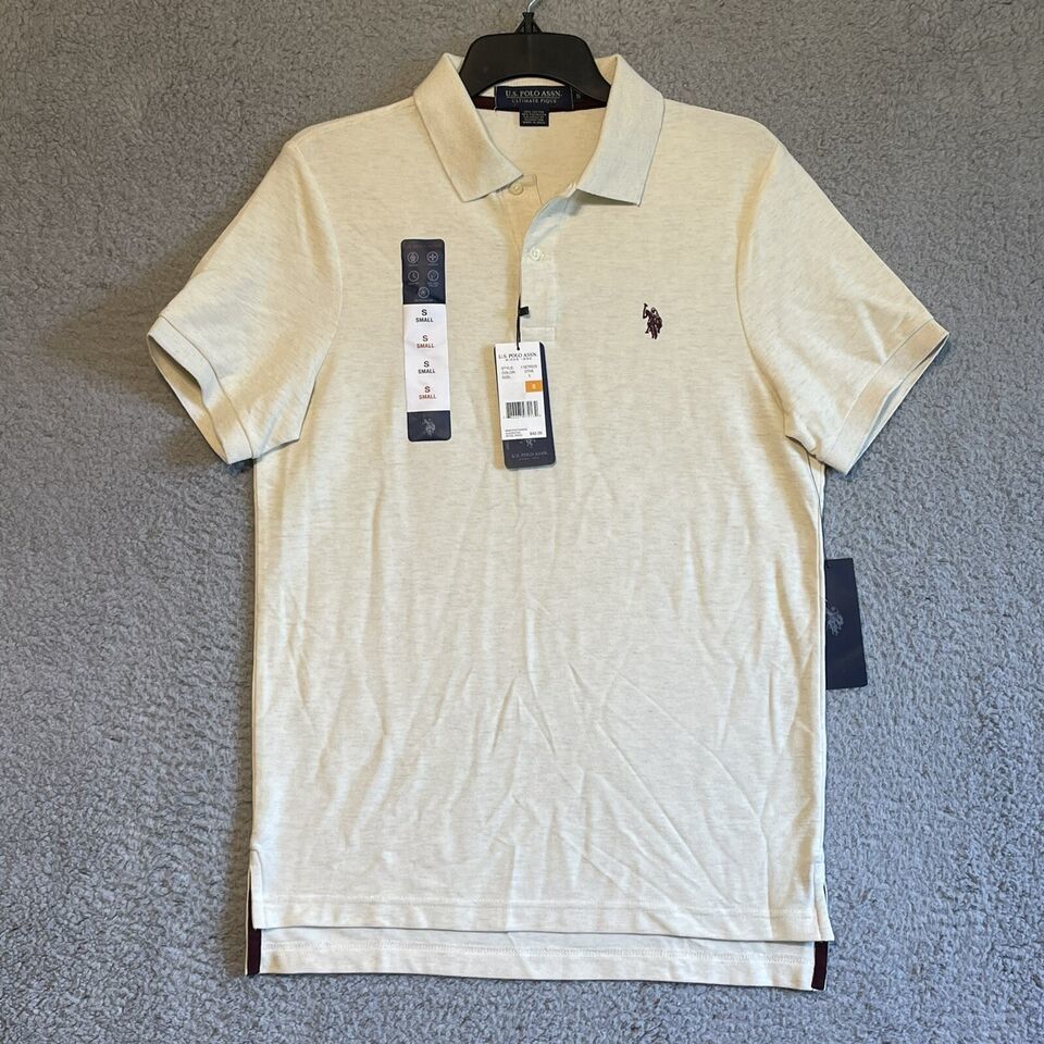 Primary image for US Polo ASSN Ultimate Pique Feel Dry Classic Pony Golf Shirt Small NWT