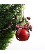 18 PCS Christmas Jingle Bells Ornaments Red White Green Tree Decor - $366.29 MXN
