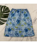 Xhilaration Womens Vintage Y2k Slip Skirt Size M Blue Green Floral Side ... - $538.03 MXN
