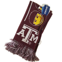 Forever Collectibles Texas A&amp;M Scarf Football Emoji Faces Red Aggies - £14.80 GBP