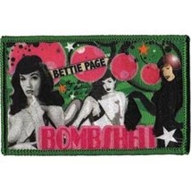 Bettie Page Bombshell Embroidered Pin-UP Patch, NEW UNUSED - £6.21 GBP