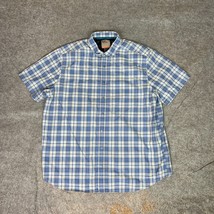 511 Tactical Mens Shirt Extra Large Blue Plaid Snap Workwear Outdoor Hik... - $24.98
