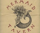 Mermaid Tavern Menu Stratford on Merritt Connecticut 1961 - $87.12