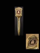 Air Force Letter opener - Heavy metal Virginia metalcrafter coin top - brass des - £59.01 GBP