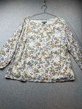 Kate Hill Blouse Top Womens Plus Size 3X Floral Summer Romantic Cottagec... - $36.88