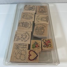 Assortment of Stampin Up Sentiments Rubber Stamp Set - £7.17 GBP