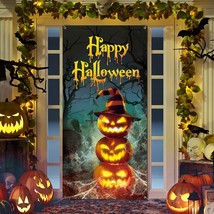 Halloween Door Cover Halloween Door Decoration 180 X 90 Cm Large Fabric Hallowee - $25.99