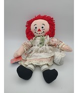 2002 Raggedy Ann Springtime Doll Straw Hat Watering Can Applause 15&quot; See... - $17.00