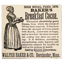 Walter Baker Breakfast Cocoa 1885 Advertisement Victorian Paris Expo ADB... - $19.99