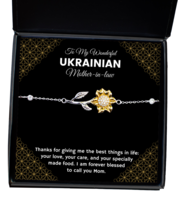 Bracelet Present For Ukrainian Mother-in-Law - To My Wonderful Mother-in-law -  - $49.95