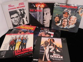 Laser Disc Lot of 7 - Lethal Weapon, Die Hard, Caddyshack, Pulp Fiction, More - £39.47 GBP