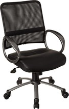 Boss Office Products Mesh Back Task Chair with Pewter Finish in Black - £114.74 GBP