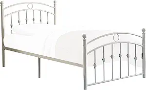 Homelegance Tiana Metal Platform Bed, Twin, White - $200.99