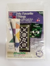 Joann Fabrics My Favorite Things Quilt Block Kit April 1999 - $8.90