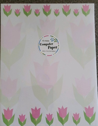 Two (2) Packs ~ Stationery ~ 80 Sheets ~ Birds ~ Tulips ~ NIP Item image 4