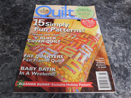 Quilt Magazine December January 2009 chattanooga Sushi - £2.34 GBP