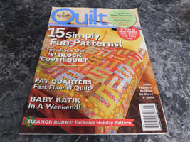 Quilt Magazine December January 2009 chattanooga Sushi - £2.35 GBP