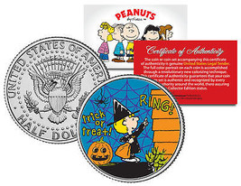 Peanuts Halloween Sally Trick Or Treat Jfk Half Dollar U.S. Coin *Licensed* - £6.84 GBP