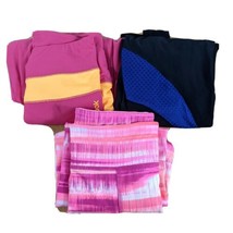 Womens Pink Leggings Yoga Pants Medium Tye Dye Capri &amp; Long - £14.93 GBP