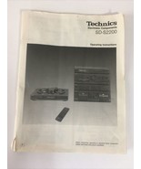 Technics SD-S2200 Original Operating Instructions Manual For Vintage Rac... - €8,53 EUR