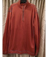 Tommy Bahama Reversible 1/2 Zip Sweater Rust color size XL - $32.48 CAD
