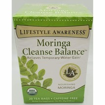 TWO PACK LIFESTYLE AWARENESS, MORINGA CLEANSE BALANCE, CAFFEINE FREE - $26.73