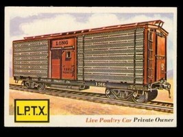 1955 Rails &amp; Sails TOPPS Trading Card #67 Live Poultry Car Private Owner - $8.84