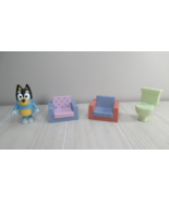 Bluey Moose Toys Family home Dad Bandit figure blue puppy dog chairs toilet - £11.65 GBP