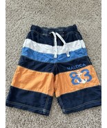 Nautica Swim Trunks Youth M Medium 10-12 Navy Color Block Bathing Suit P... - $19.07 CAD