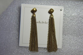 Stella & Dot Earrings (New) Fringe Tassel Earrings Gold (E372G) - $47.04
