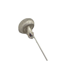Vintage Trifari Mushroom Stick Pin Silver Custom Jewelry - £10.58 GBP