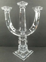 Walther Glas Austria Crystal Candle Holder 24% Lead Clear Glass Fine Candelabra - $68.97