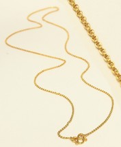 22k 22kt gold double rolo link necklace  (4.0 gram ) 20&quot; #40 - £339.43 GBP