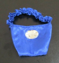 18&quot; Doll Royal Blue Purse With Rhinestone Stud 3&quot; wide x 4-1/2&quot; Long - £4.72 GBP