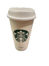 Starbucks Reusable Grande 16 OZ Hot Cold Coffee Cup Lid 2012 Siren Logo - £7.07 GBP
