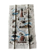 California State Souvenir Decorative Dish Tea Towel Gunny Sack EUC GIFT - £11.90 GBP