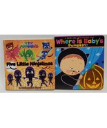 Five Little Ninjalinos(PJ Masks) & Where Is Baby's Pumpkin? Board Book - $309.57 MXN Five Little Ninjalinos(PJ Masks) & Where Is Baby's Pumpkin? Board Book - $309.57 MXN
