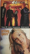 Vhs Tape Nsync And Britney Spears #1 Videos 2000 90&#39;s Boy Band-RARE-SHIP N 24 Hr - £19.66 GBP