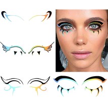 Eyeliner Stickers Holographic Stickers for Eye Makeup Halloween Face Sti... - £23.22 GBP