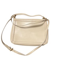 Lauren Ralph Lauren Cream Leather Crossbody Bag With Adjustable Strap &amp; ... - $24.00