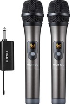 Hotec Uhf Wireless Dual Handheld Microphones For Live Performance Over, U26C). - £52.50 GBP