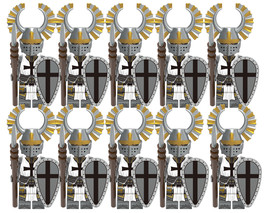 Medieval Knights Teutonic Knights 10pcs Minifigure Building Blocks - £14.85 GBP